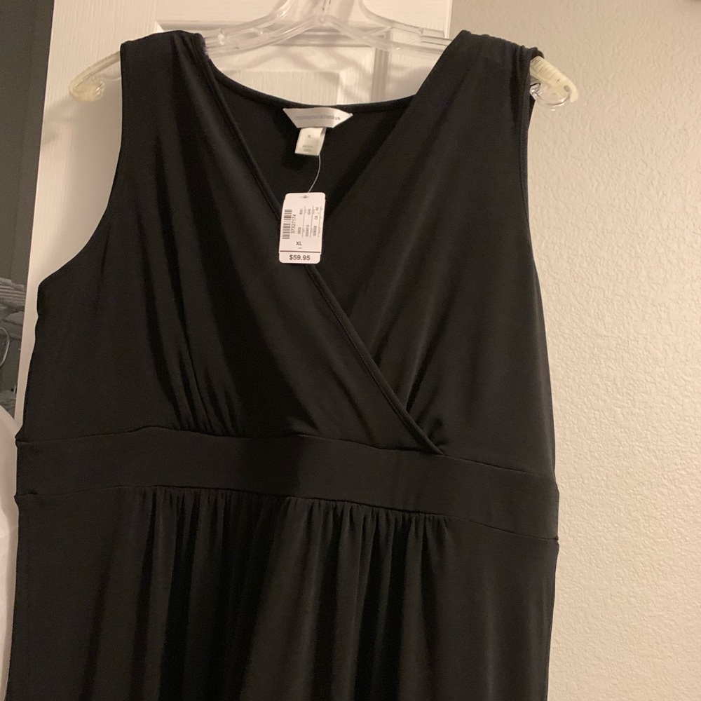 Christopher & Banks black maxi dress size XL